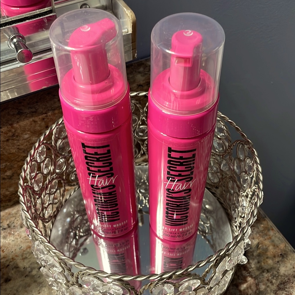 Discontinued Victoria's Secret Pink Mega Lift Hair Mousse x2